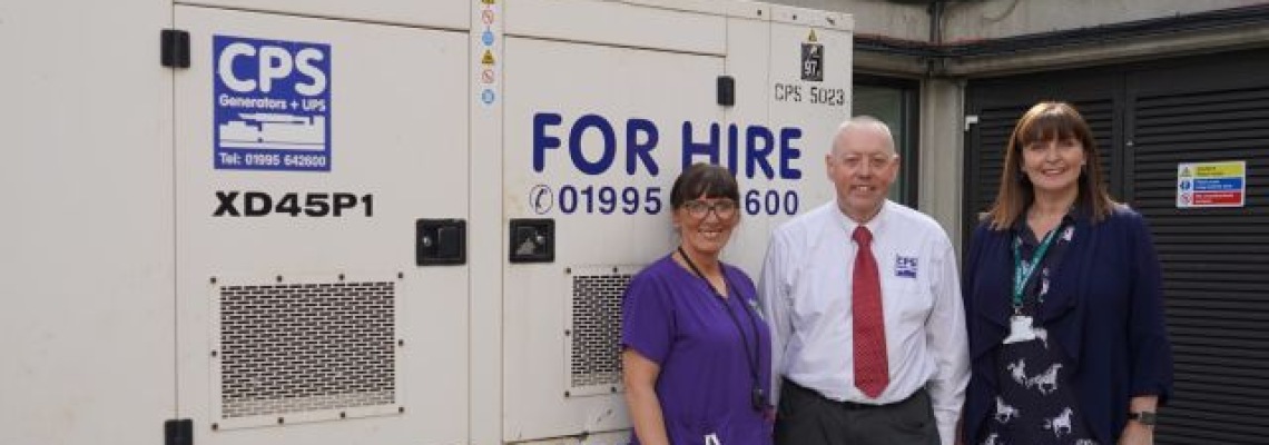 Central Power Services donates second backup generator to St John’s Hospice